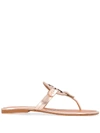 Tory Burch Sandalen Mit Logo-schild In Pink