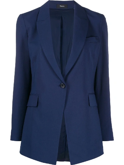 Theory Einreihiger Blazer In Blue