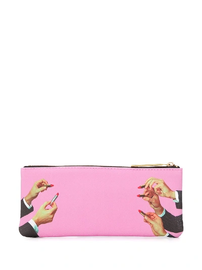 Seletti Lipstick Print Make In Pink