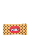 Seletti Dotted Make-up Bag In Yellow
