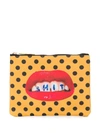 Seletti Gepunktete Kosmetiktasche In Yellow