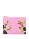 Seletti Kosmetiktasche Mit Lippenstift-print In Pink