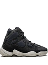 Adidas Originals Yeezy High 500 Neoprene, Suede And Leather High-top Sneakers In Grey