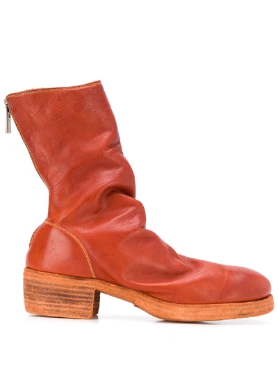 Guidi Lockere Stiefeletten In Orange