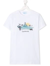 Lanvin Enfant Teen Graphic Print T-shirt In White