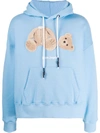 Palm Angels Kill The Bear Hoodie In Blue