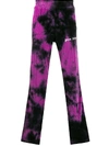 PALM ANGELS TIE-DYE PRINT TRACK trousers