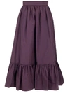 VALENTINO VALENTINO RUFFLED MAXI SKIRT