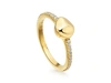 MISSOMA GOLD PAVE NUGGET RING,GM G R3 CZ