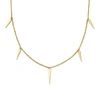 MISSOMA GOLD GRADUATED SPIKE NECKLACE,SK G N2 NS