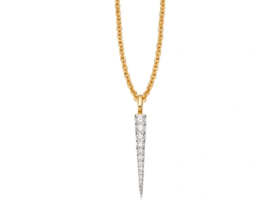 Missoma Gold Pave Spike Charm Necklace