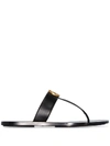 GUCCI Marmont logo plaque sandals 