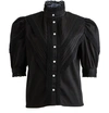 A CHEVAL PAMPA Yegua shirt,YEGUA SHIRT 005 COTTON SATIN BLACK