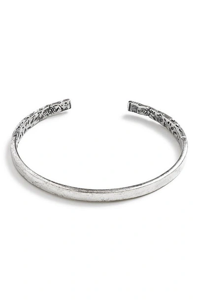 Degs & Sal Men's Burnout Cuff Bracelet In Sterling Silver