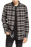 WESC OLAVI PLAID BUTTON-DOWN FLANNEL SHIRT,J411558