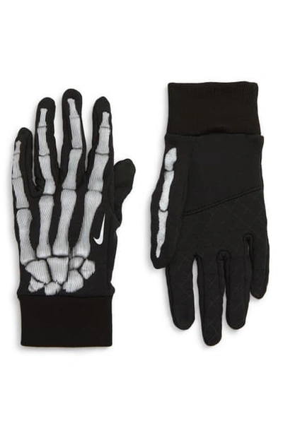 手袋 Nike Skeleton Running Gloves Nike Skeleton Crew Sphere Reflective Touchscreen Running Gloves In