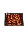 Stephanie Johnson Medium Miami Clearly Tortoise Cosmetic Pouch