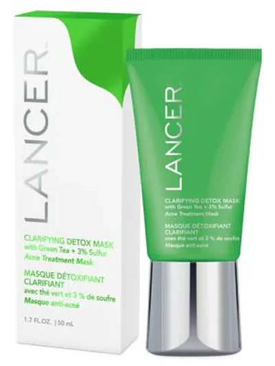 Lancer Clarifying Detox Mask With Green Tea + 3% Sulfur 1.7 oz/ 50 ml In White