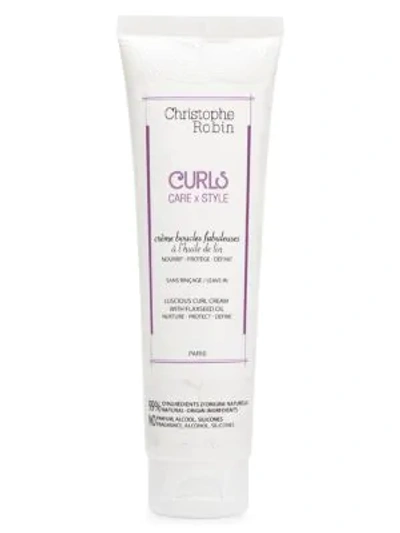 Christophe Robin Curls Care X Style Luscious Flaxseed Oil Curl Cream In White