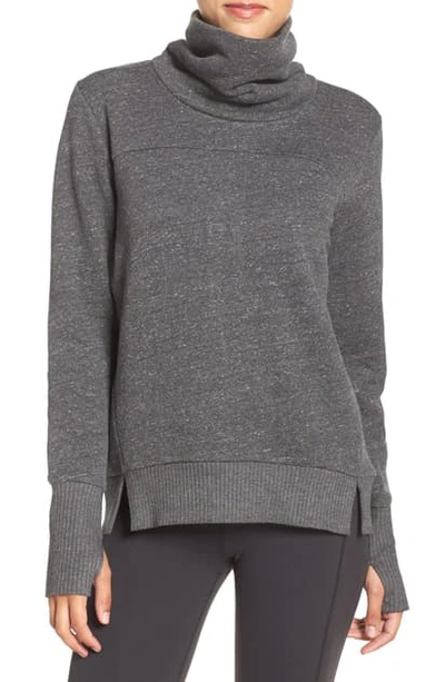 Alo Yoga Alo Haze Long Sleeve Top In Gray. In Charcoal Heather