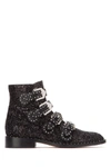 GIVENCHY GIVENCHY GLITTERED ANKLE BOOTS