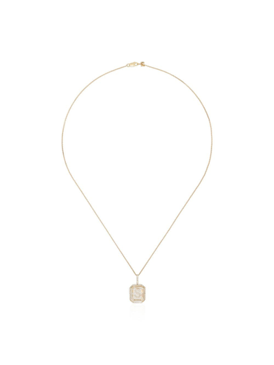 MATEO 14KT GOLD S INITIAL NECKLACE