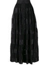 Zimmermann Sabotage Ribbon Stripe Skirt In Black