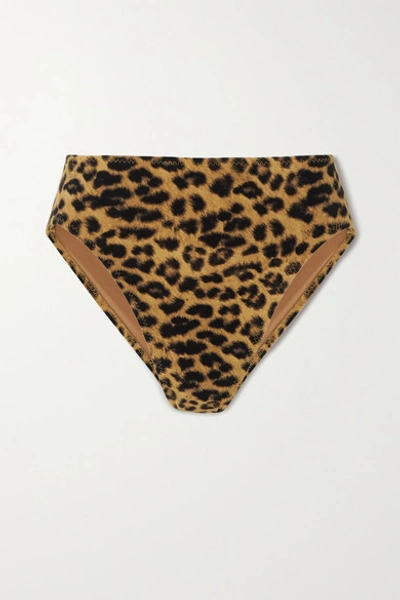 Norma Kamali Leopard-print Bikini Briefs In Leopard Print