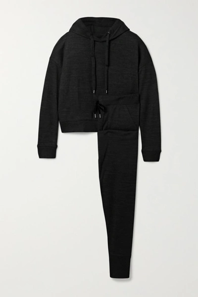 Rails Murray Devon Brushed-jersey Pajama Set In Black