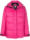 Canada Goose Approach Hooded Puffer Jacket In Pink