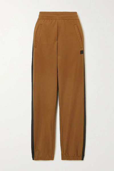 Acne Studios Jersey Track Trousers In Brown