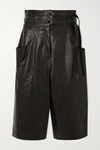 PROENZA SCHOULER BELTED LEATHER SHORTS