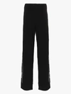 Valentino Vltn Viscose Blend Knit Track Pants In Black