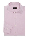 CORNELIANI COTTON & LINEN DRESS SHIRT,0400011906382