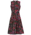 MARNI FLORAL COTTON MIDI DRESS,P00445878