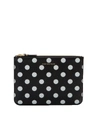 COMME DES GARÇONS POLKA DOTS POUCH,SA5100PD BLACK