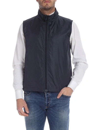 Aspesi Vernes Vest With Thermore Padding In Blue