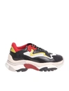 Ash Black And Red Addict Sneakers