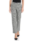 RED VALENTINO BLACK AND WHITE PRINCE OF WALES TROUSERS