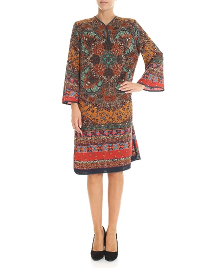 Etro Multicolour Western Nouveau Printed Dress