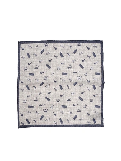 Altea Grey And Blue Handkerchief