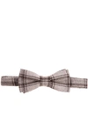 ALTEA BROWN BOW TIE WITH CHECKED PATTERN