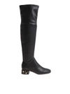 SEE BY CHLOÉ BLACK BOOTS WITH GOLDEN STUDS