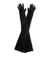 ALBERTA FERRETTI ALBERTA FERRETTI BLACK VELVET LONG GLOVES