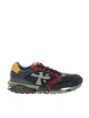 PREMIATA "ZAC ZAC" BLUE AND BURGUNDY SNEAKERS