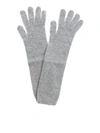 KANGRA CASHMERE GREY CASHMERE GLOVES