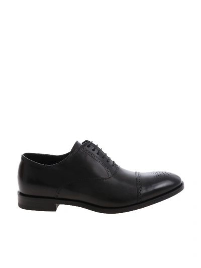 Paul Smith Black Leather Oxford Shoes