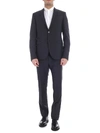 VALENTINO grey 2 BUTTONED LINED SUIT