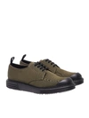 PRADA ARMY GREEN FABRIC SHOES