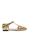 Church's Laminated Sandals In Gold Color In Gold
